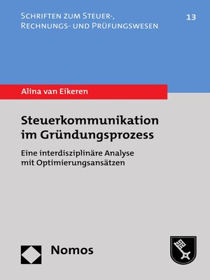 cover image of Steuerkommunikation im Gründungsprozess